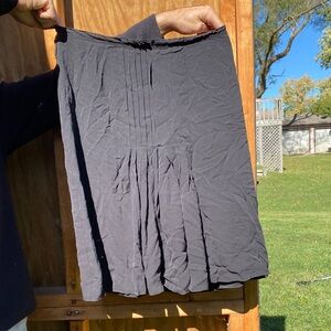 Tory Burch Charcoal A-Line Skirt